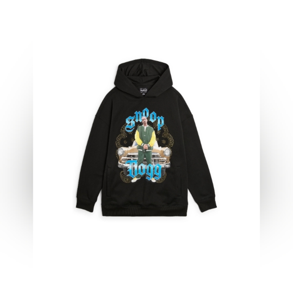 Dogg Supply by Snoop Dogg Men's Graphic Fleece Hoodie | XS | Black